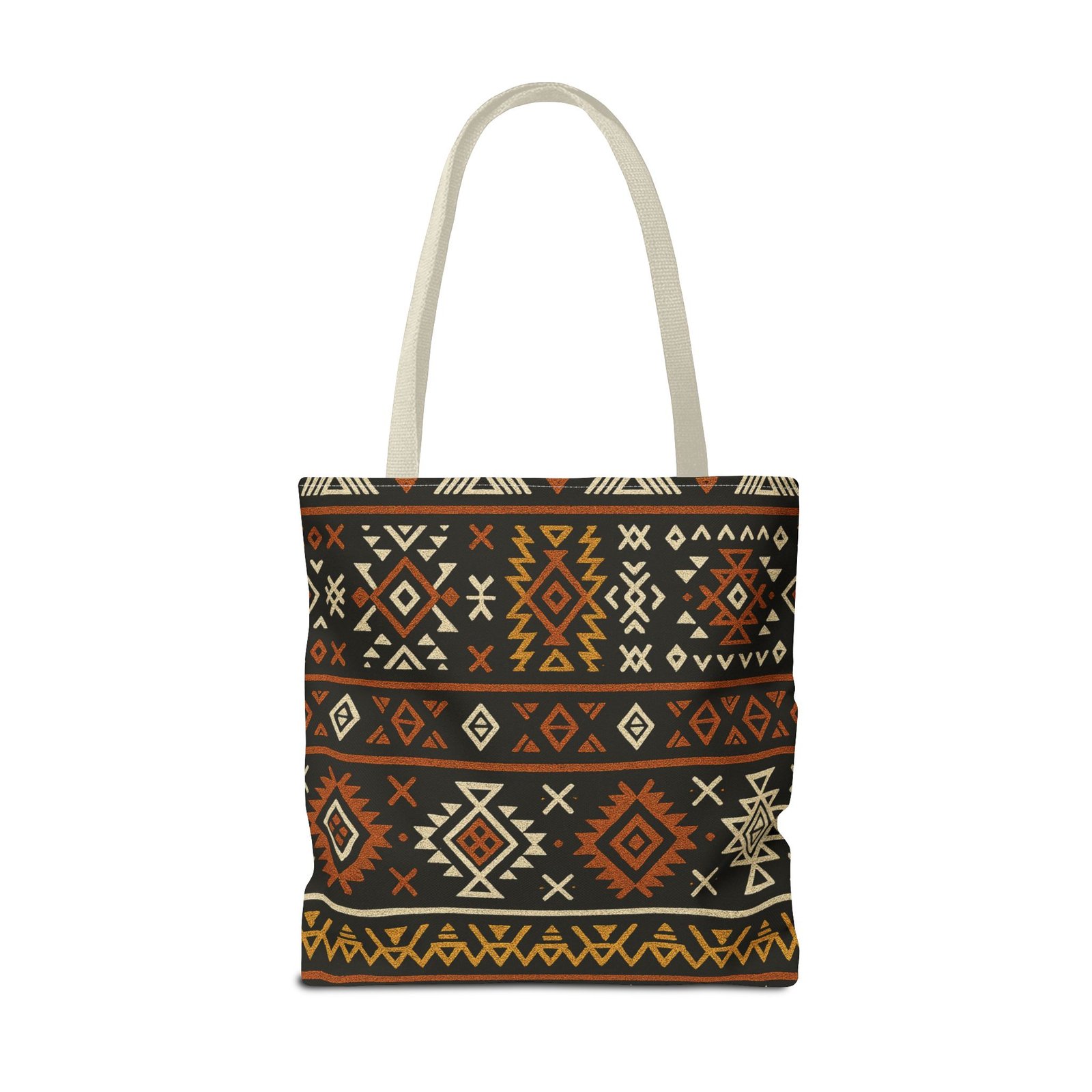 Southwestern Aztec Pattern Tote Bag | Tribal Geometric All-Over Print, Boho Chic Shoulder Bag, Ethnic Market Tote, Colorful Handbag, - Image 46