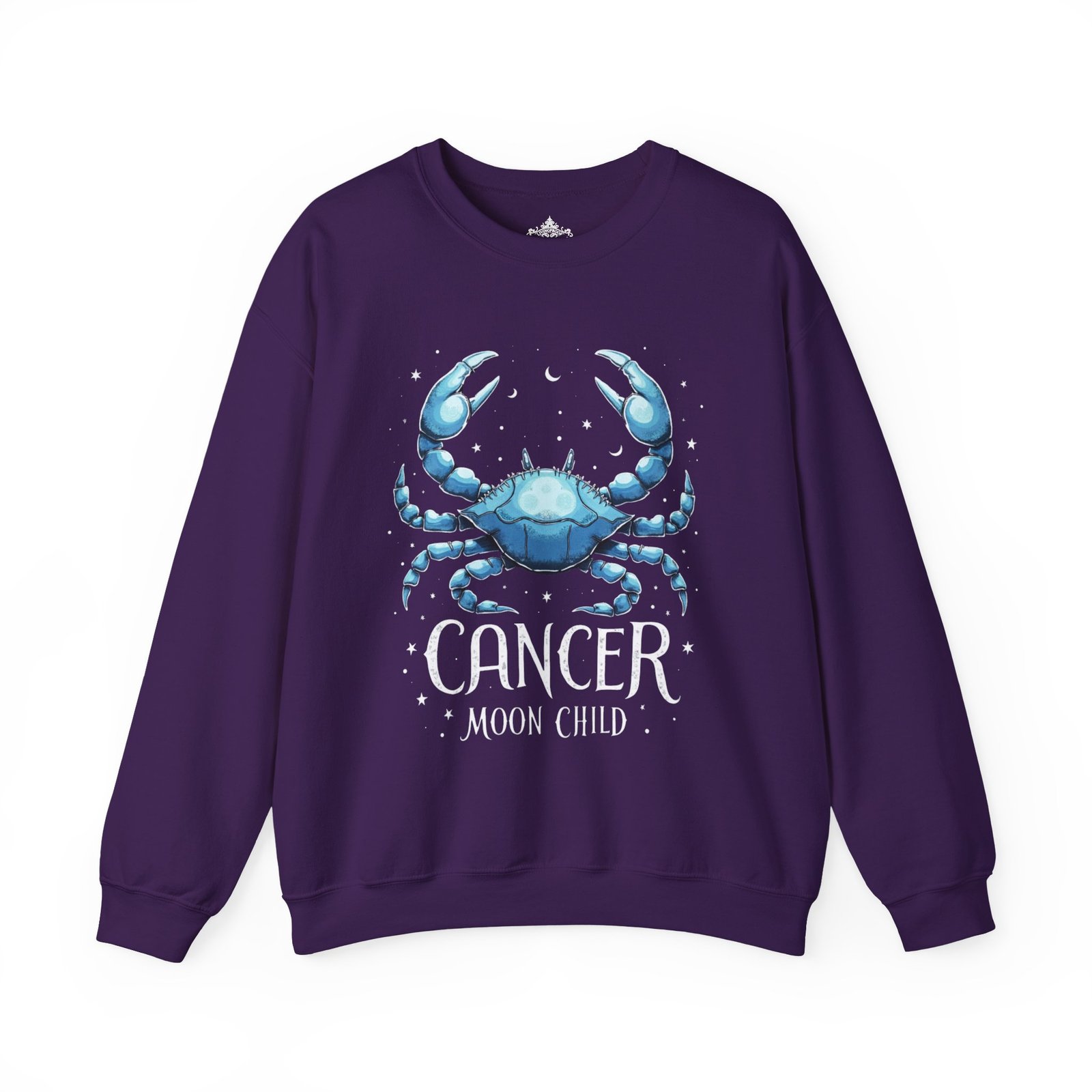 Cancer Moon Child Sweatshirt, Zodiac Sign Gift, Astrology Apparel, Horoscope Crewneck, Celestial Fashion, Holiday Gift - Image 37