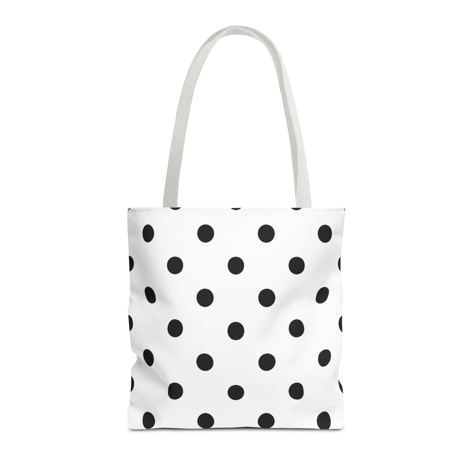 Black Polka Dot Tote Bag | All-Over Print - Image 17