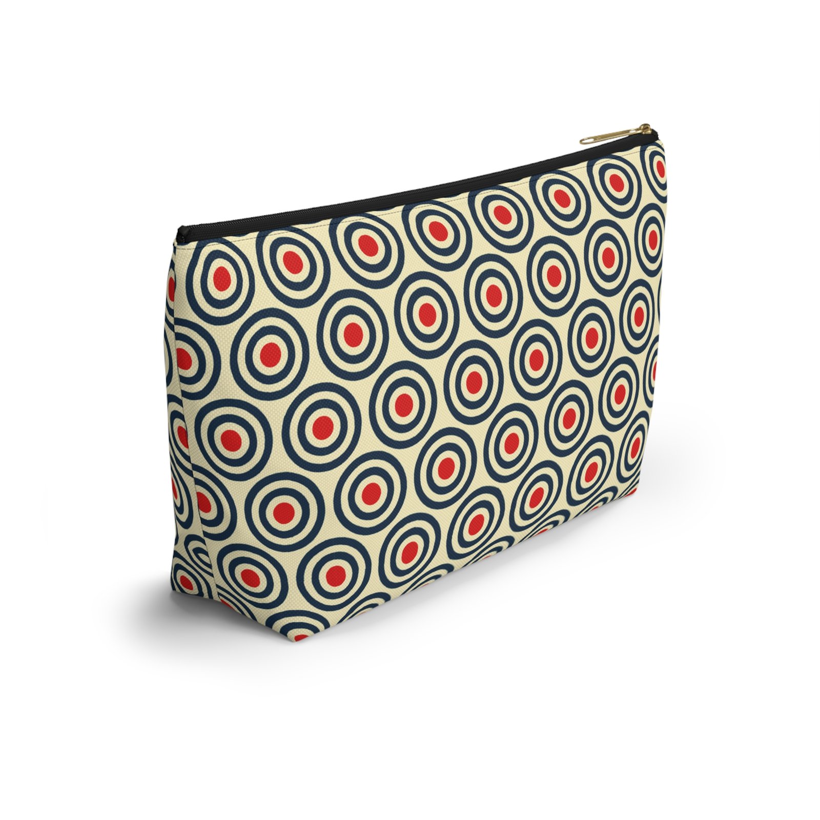 Retro Concentric Circles Accessory Pouch - Image 4