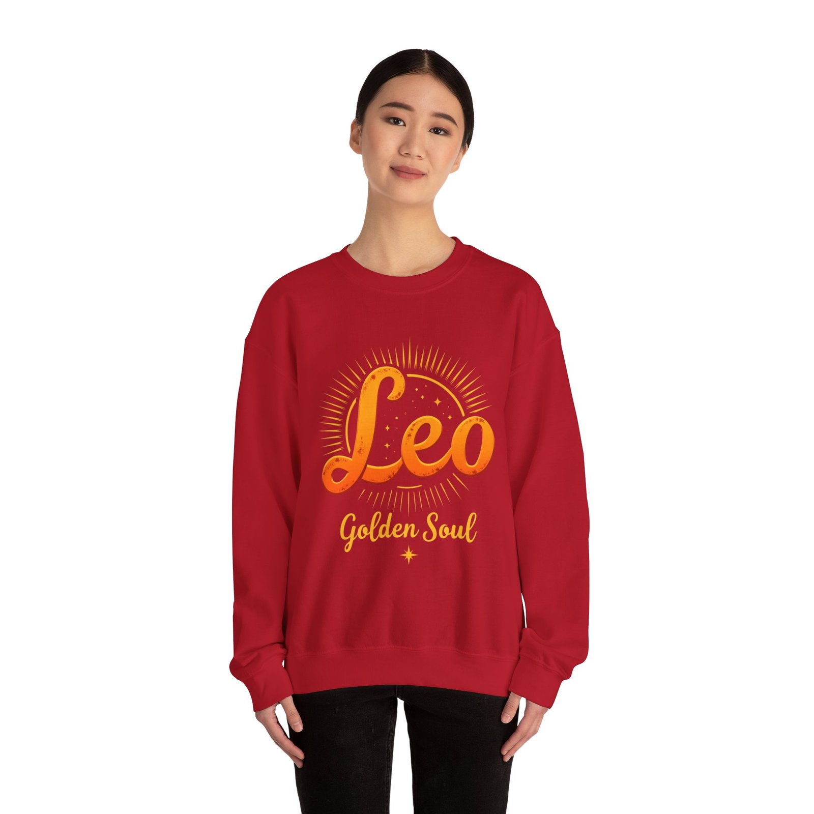 Leo Zodiac Sweatshirt, Astrology Crewneck, Golden Soul Gift, Unisex Zodiac Apparel, Horoscope Clothing - Image 44
