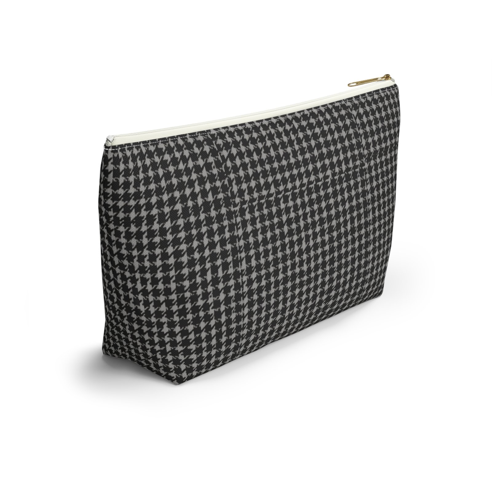 Gray Houndstooth Accessory Pouch - Image 8