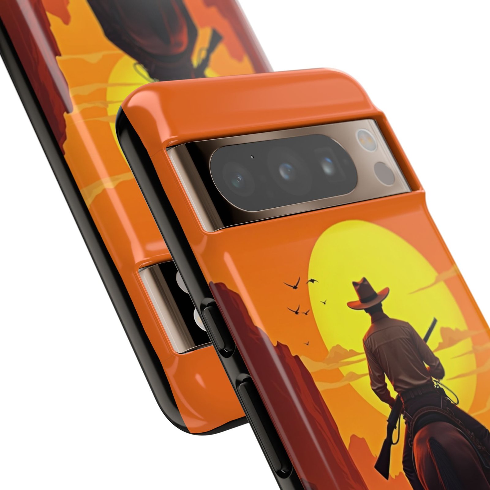 Google Pixel 8 Cowboy Phone Case, Tough Cases for Outdoor Lovers, Western Style, Gift for Cowpoke Enthusiasts, Personal Protective Cover - Image 2