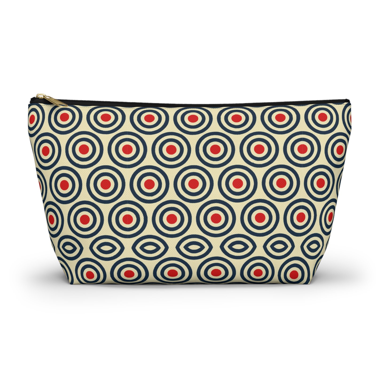 Retro Concentric Circles Accessory Pouch