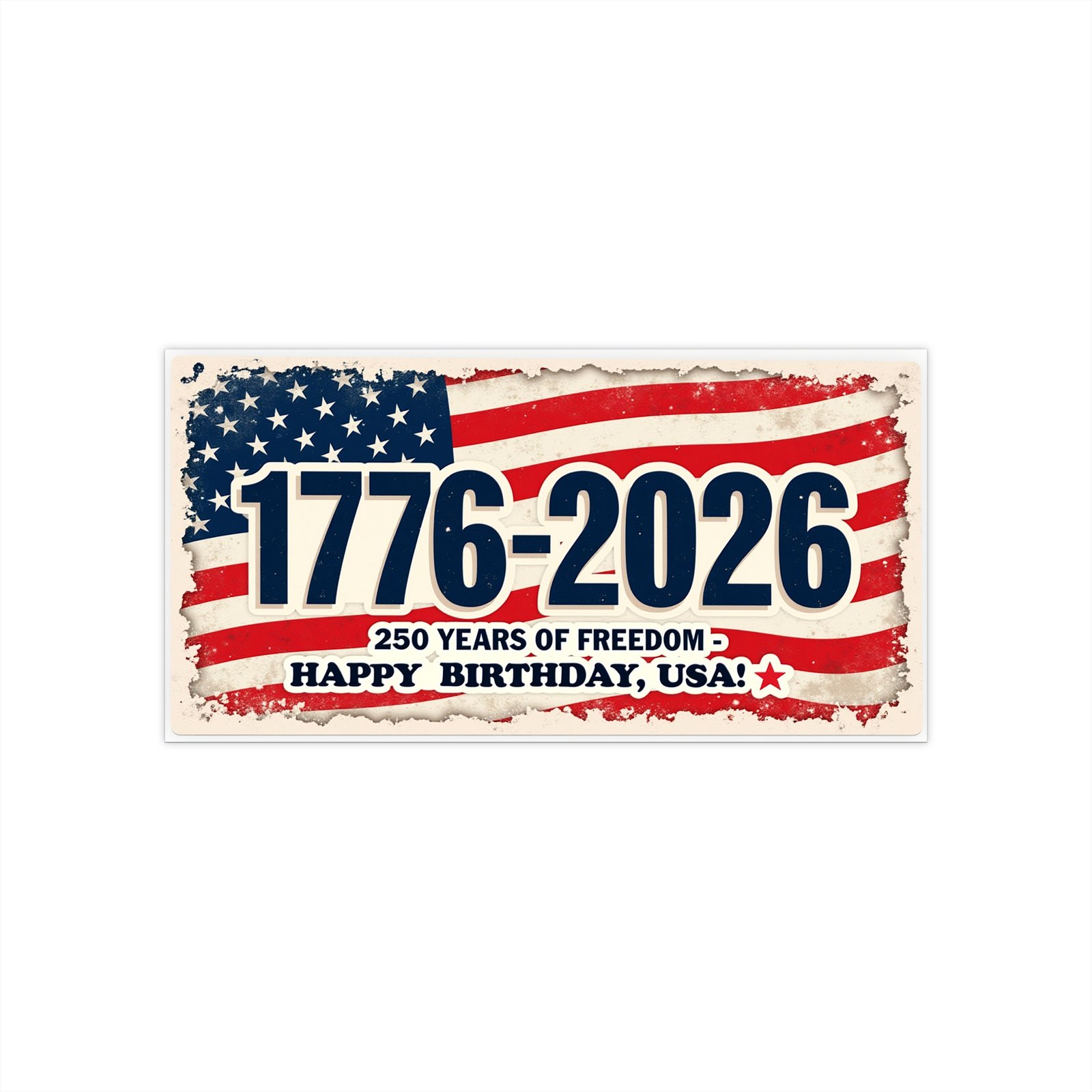 Patriotic Bumper Stickers, American Freedom Decal, 250 Years of Freedom, 4th of July Decor, Car Decoration
