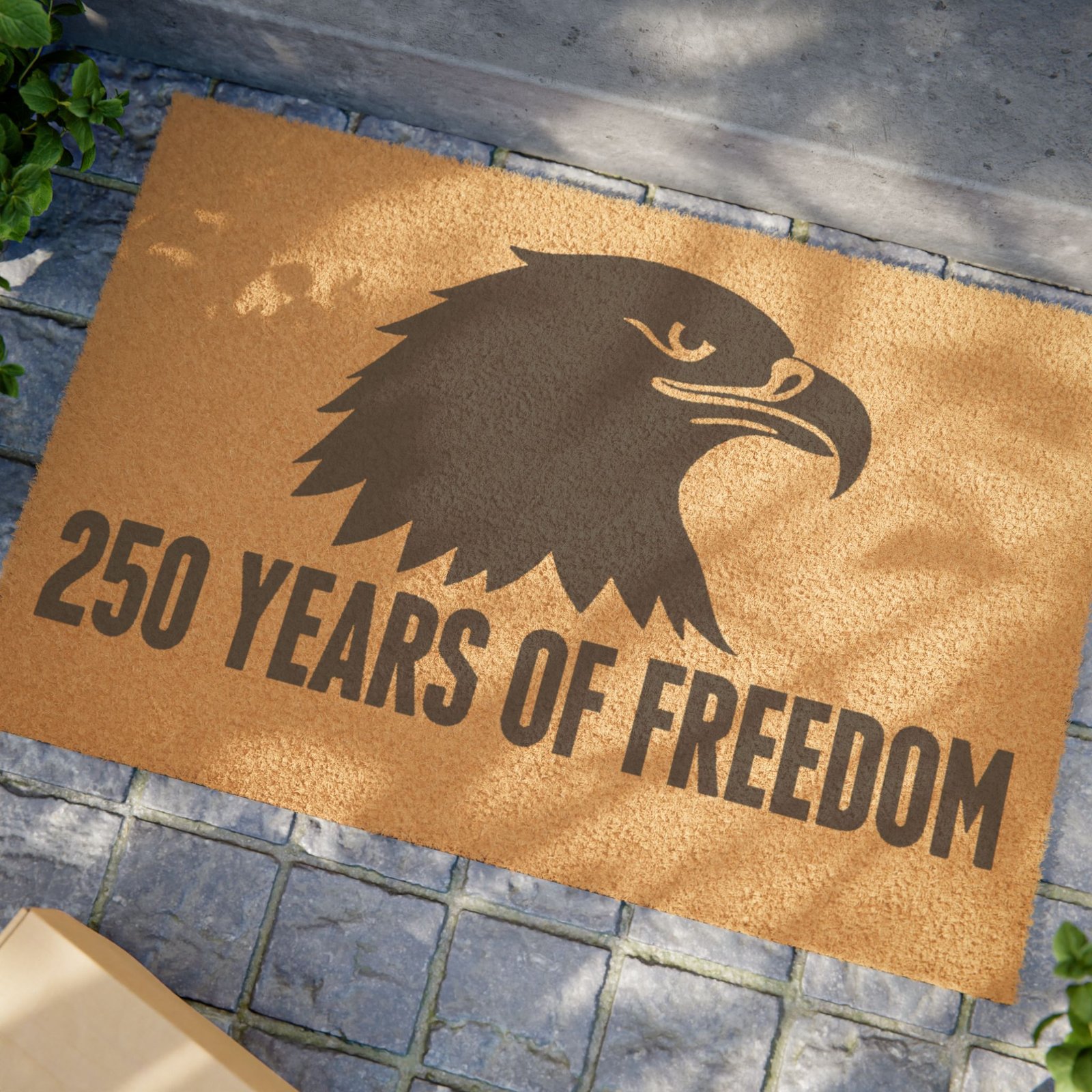 250 Years of Freedom Welcome Mat, America 250 Semiquincentennial Door Mat, Patriotic Red White and Blue Front Porch Décor - Image 4