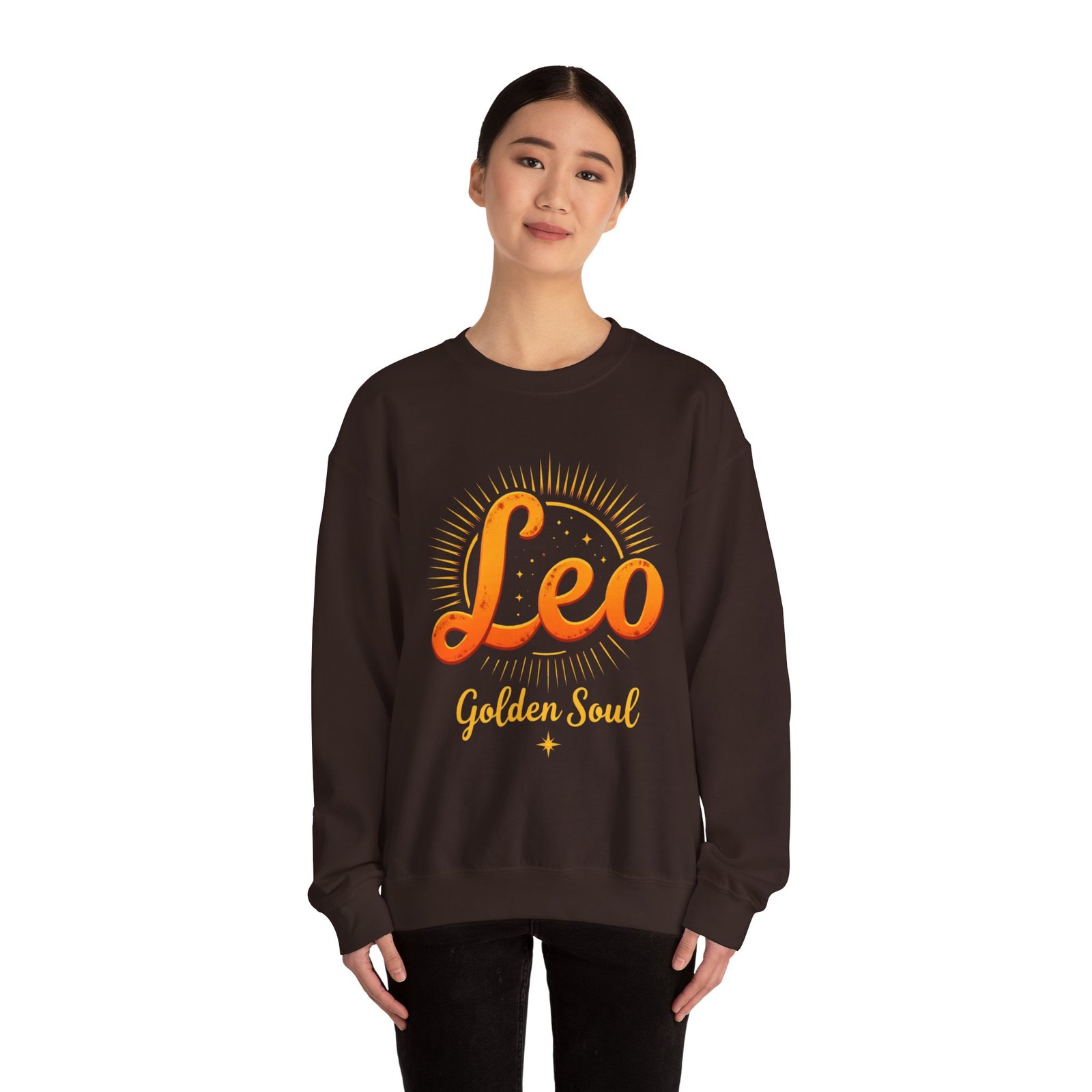 Leo Zodiac Sweatshirt, Astrology Crewneck, Golden Soul Gift, Unisex Zodiac Apparel, Horoscope Clothing - Image 12