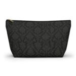 Black Damask Accessory Pouch