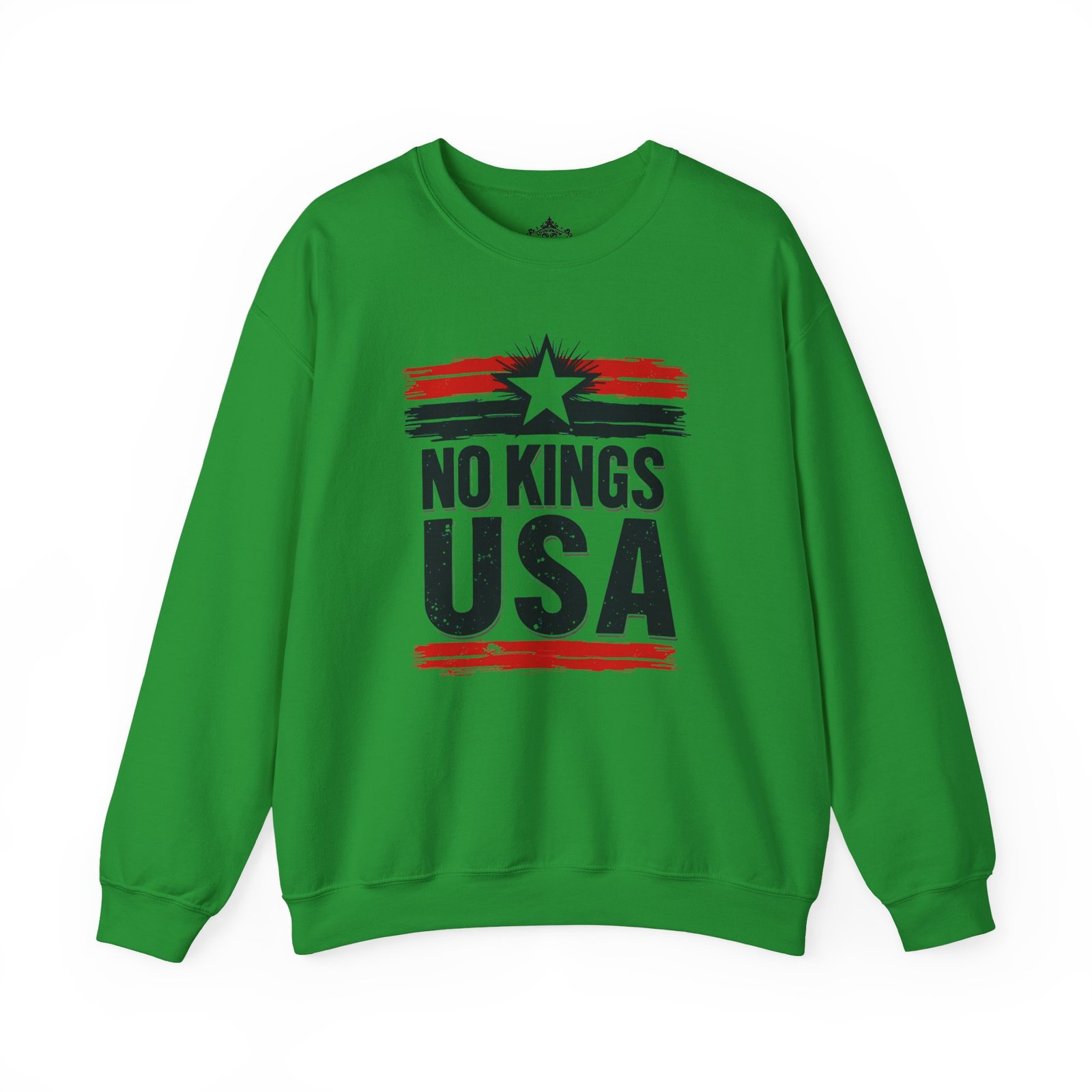 No Kings USA Unisex Sweatshirt, Patriotic Graphic Pullover, Political Statement Jumper, American Pride Apparel, USA Flag Crewneck, Activist - Image 26