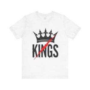 Unisex Crowned Kings Tee - Trendy Graphic T-Shirt for Casual Wear, Unique Gift, Birthday, Streetwear, Everyday Style