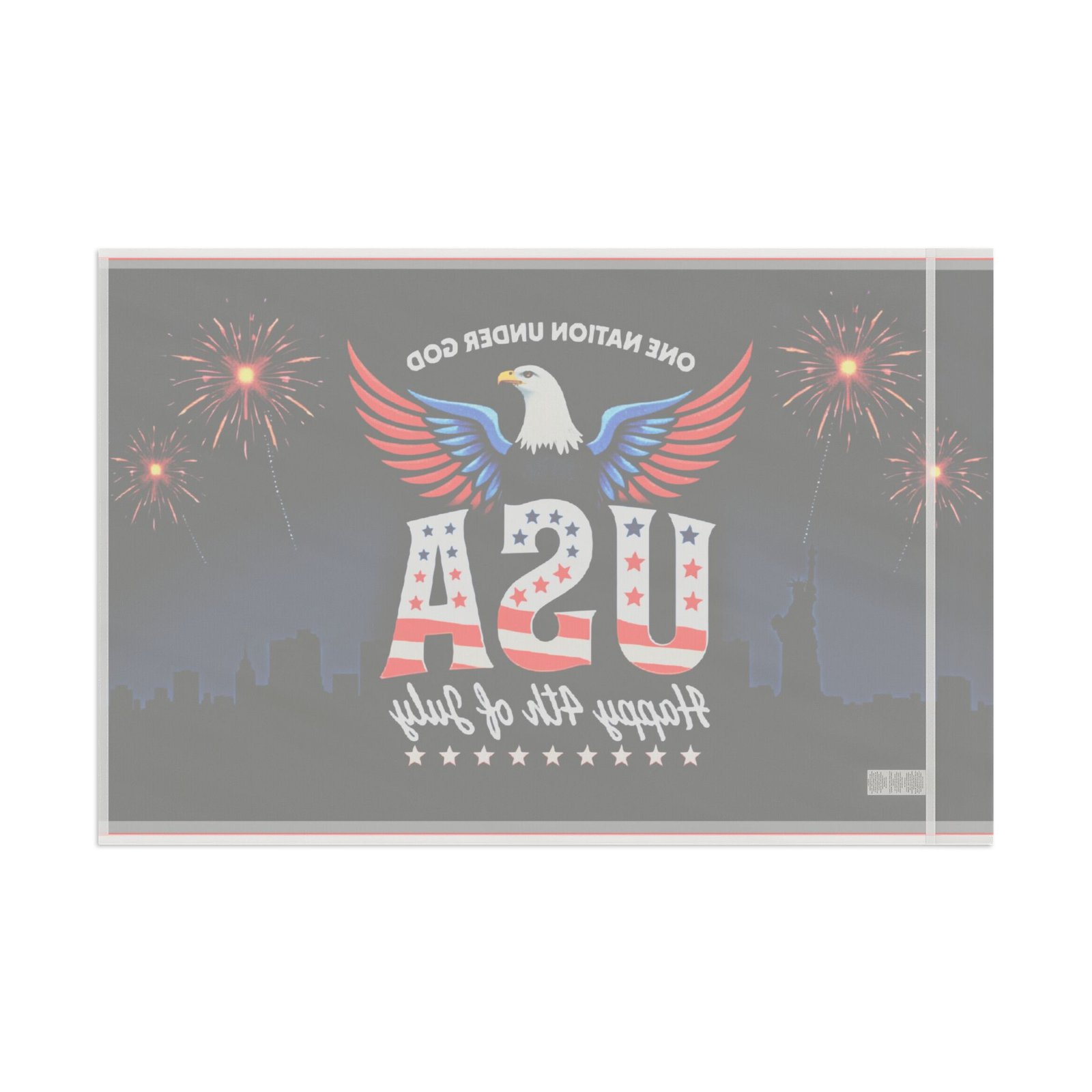 One Nation Under God, Happy 4th of July Flag - Image 2