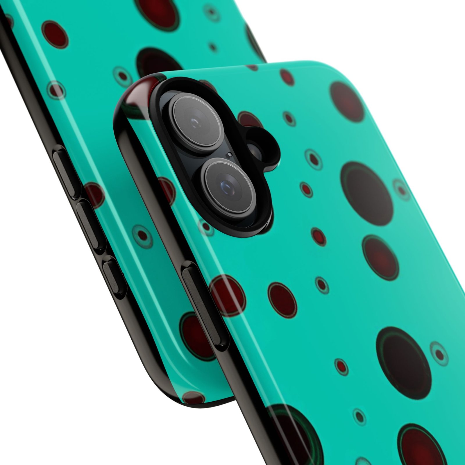 Phone Case, iPhone 16 Tough Case with Vibrant Bubble Design, Bold Protective Cover, Hard Shell Skin, Protective Phone Shell, iPhone - Image 6