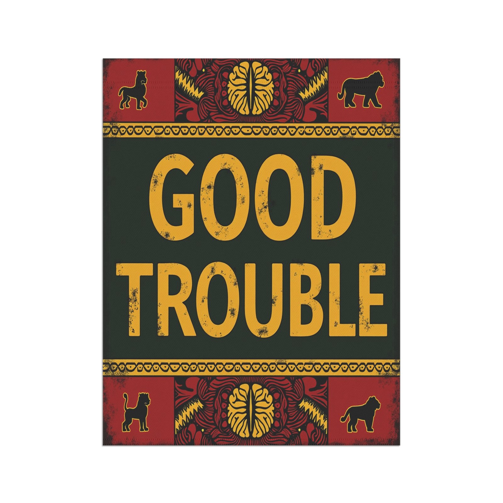 Good Trouble Garden Banner, Vibrant Decorative Flag for Home, Outdoor Decor, Good Trouble Sign, Summer Garden Decor, Unique Gift Idea - Image 7