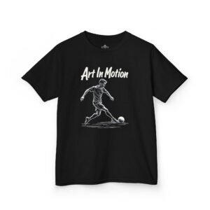 Youth Soccer Tee_ Art In Motion, Kids T-Shirt, Soccer Shirt Kids, Sports Tee Youth, Children's Soccer Gift, Soccer Fan Apparel
