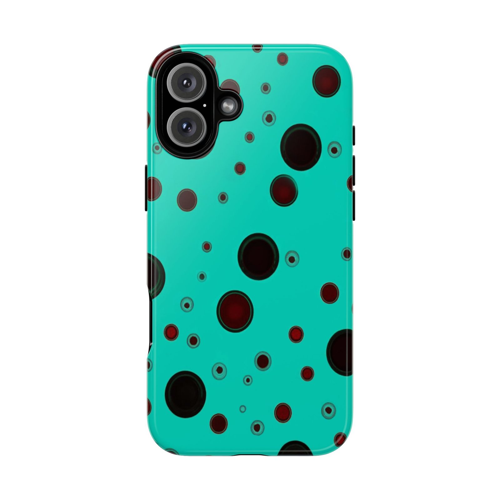 Phone Case, iPhone 16 Tough Case with Vibrant Bubble Design, Bold Protective Cover, Hard Shell Skin, Protective Phone Shell, iPhone - Image 5