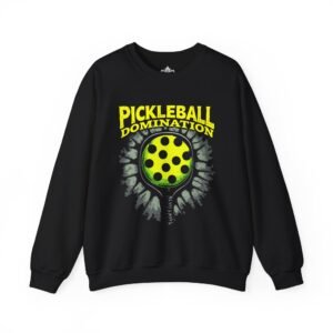 Pickleball Domination Crewneck Sweatshirt | Pickleball Paddle Graphic