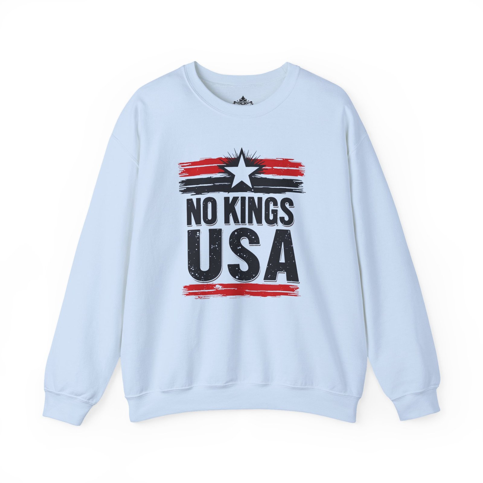 No Kings USA Unisex Sweatshirt, Patriotic Graphic Pullover, Political Statement Jumper, American Pride Apparel, USA Flag Crewneck, Activist - Image 30
