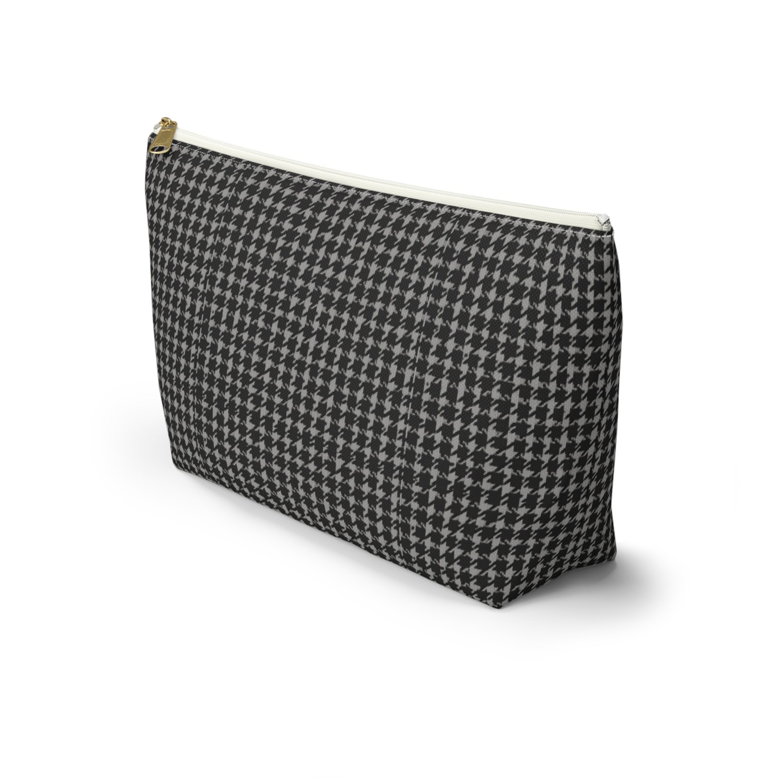 Gray Houndstooth Accessory Pouch - Image 7