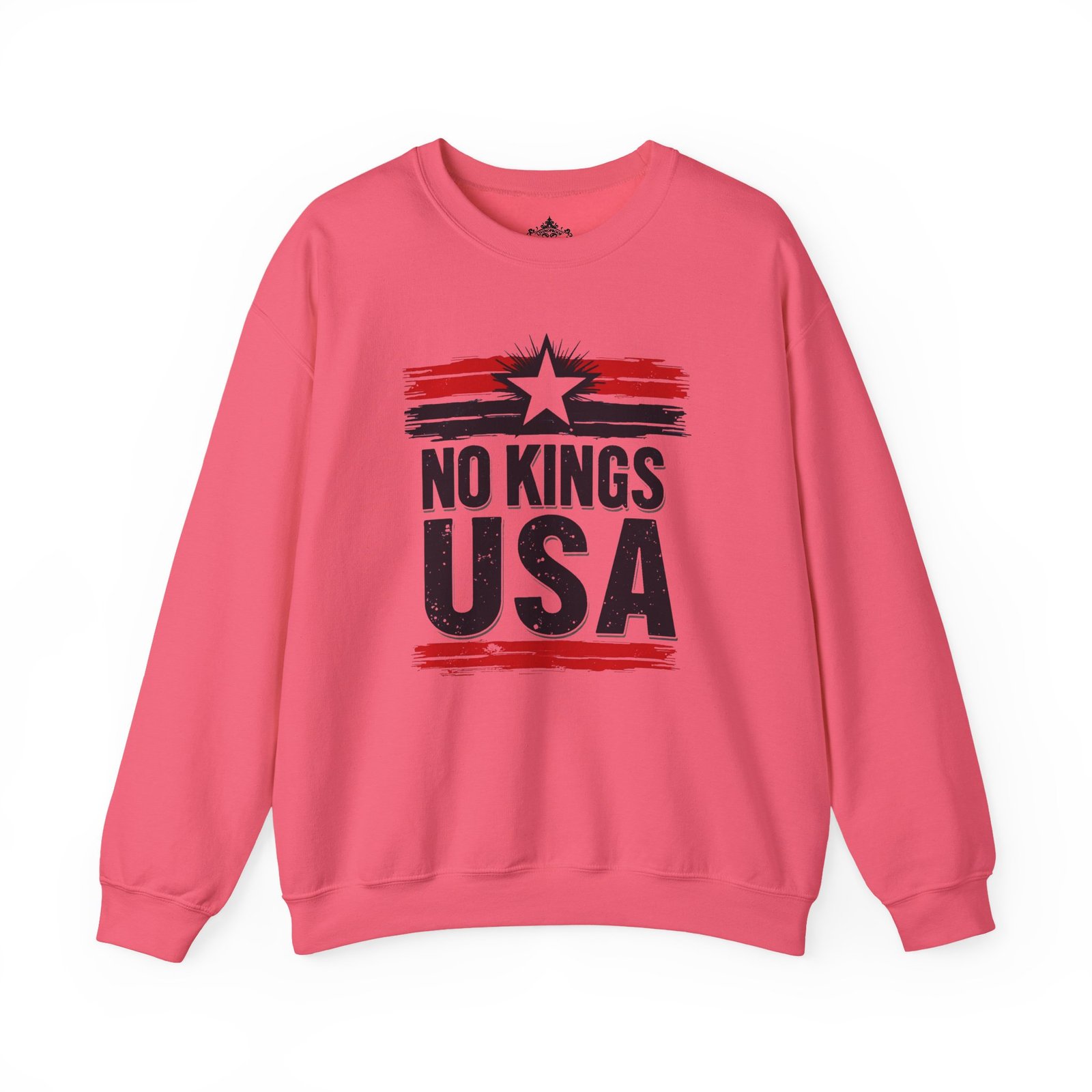 No Kings USA Unisex Sweatshirt, Patriotic Graphic Pullover, Political Statement Jumper, American Pride Apparel, USA Flag Crewneck, Activist - Image 35