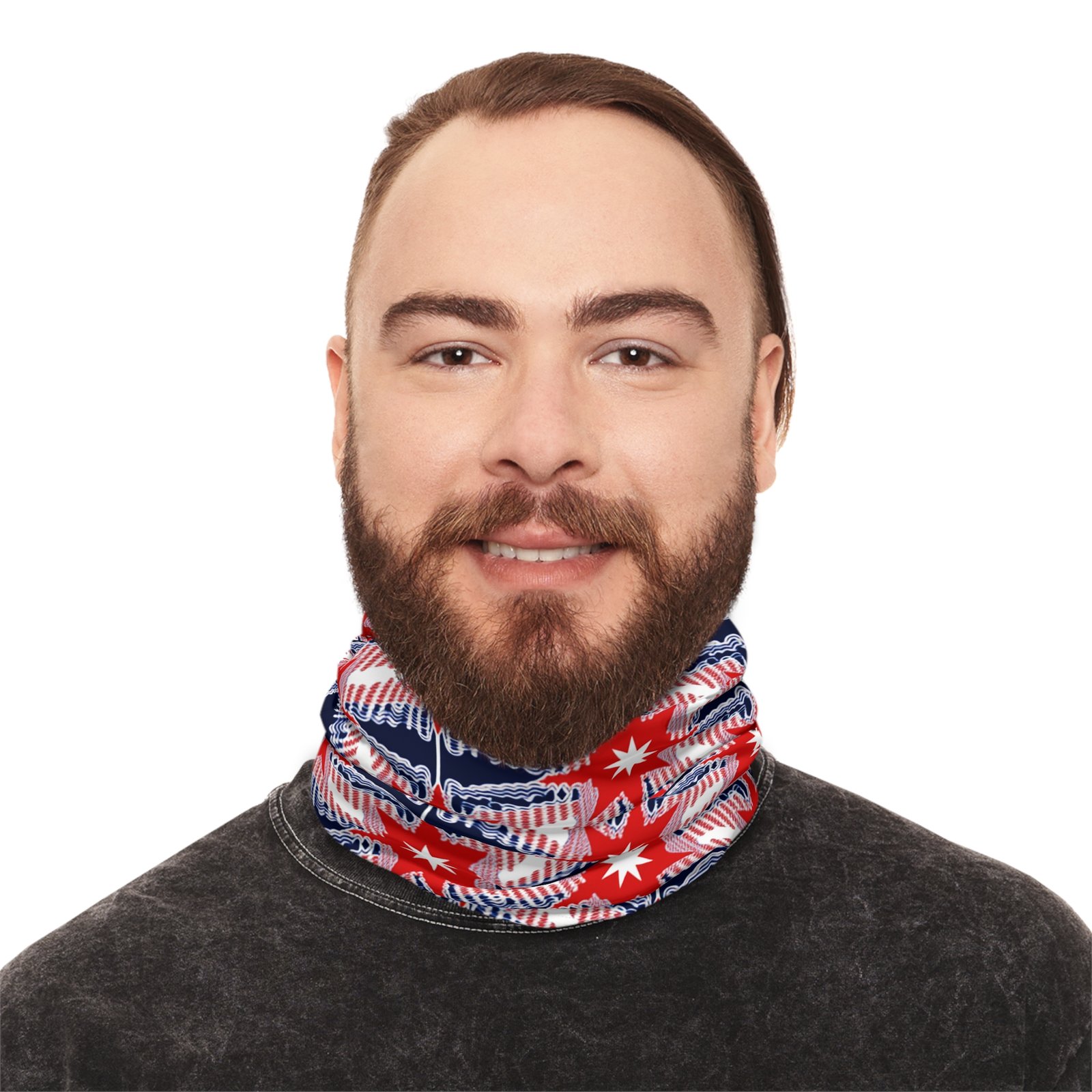 Winter Neck Gaiter, Patriotic Face Covering, USA Flag Design, Neck Warmer with Drawstring, Snowboarding Accessories, Ski Mask - Image 10