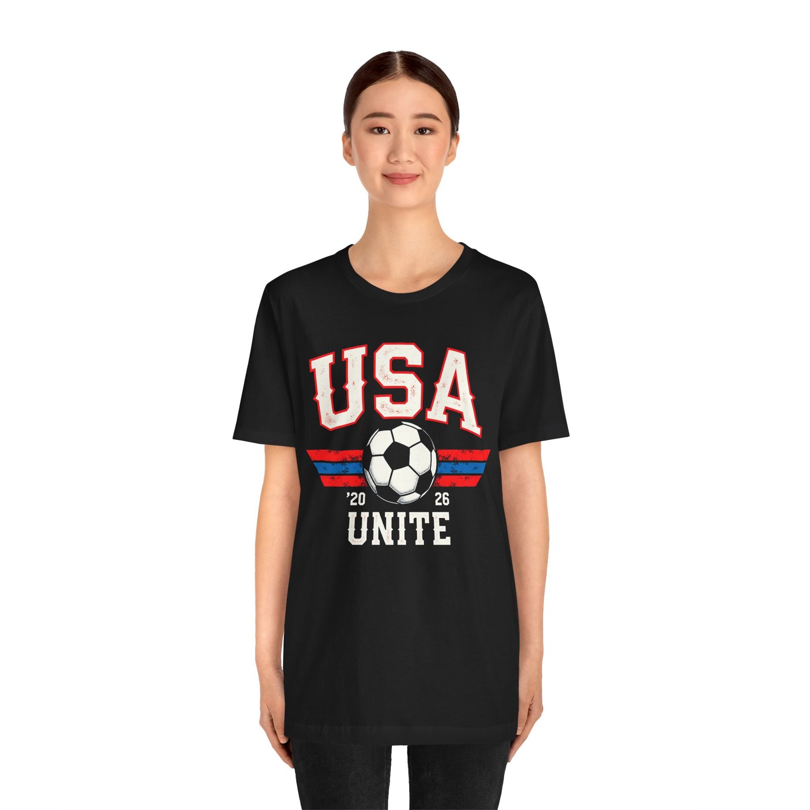 USA Unite Soccer Tee, United States Soccer T-Shirt, America Sports Fan Shirt, Patriotic Football Tee, Team Sports Jersey - Image 3