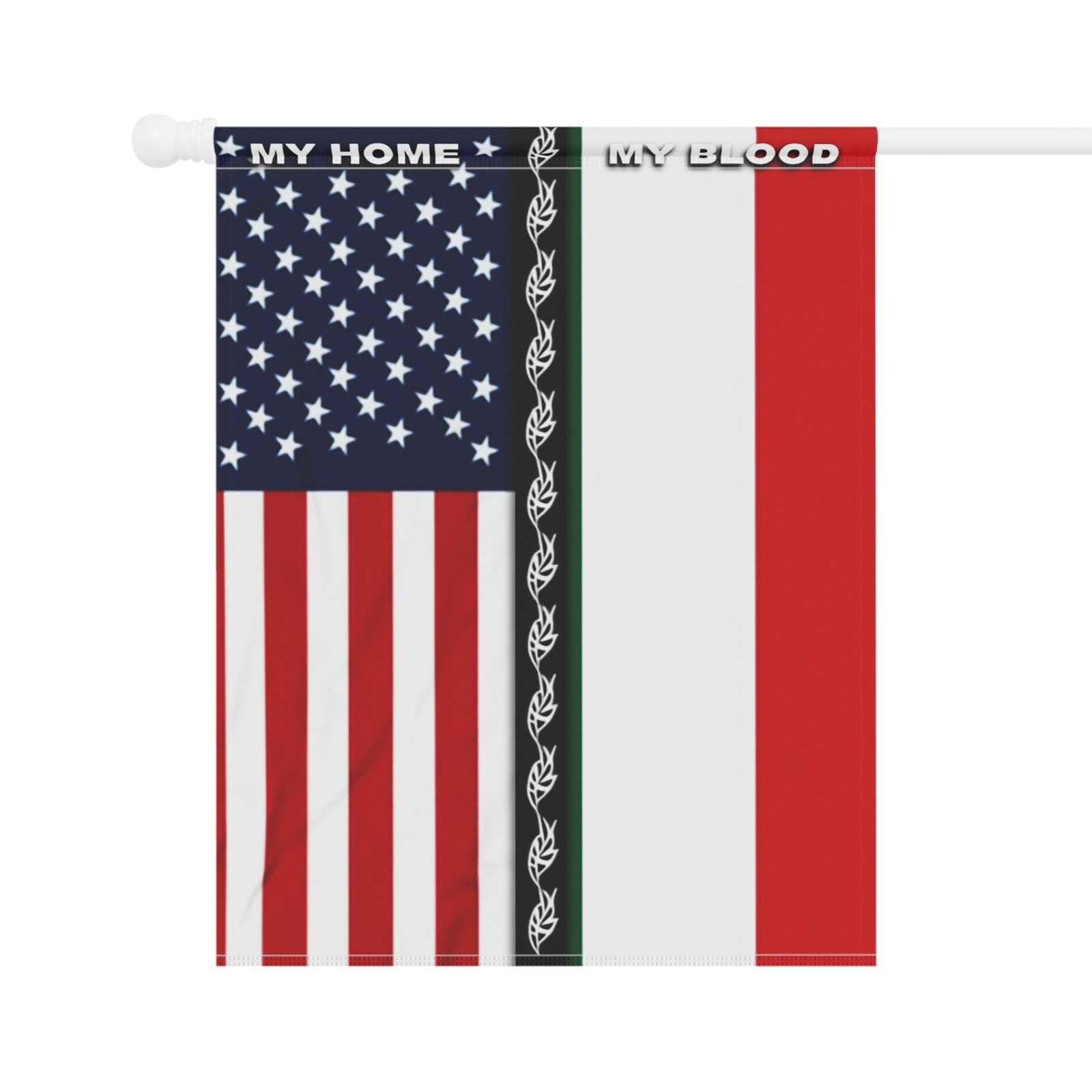 My Home My Blood, American Mexican Garden Flag - Image 6