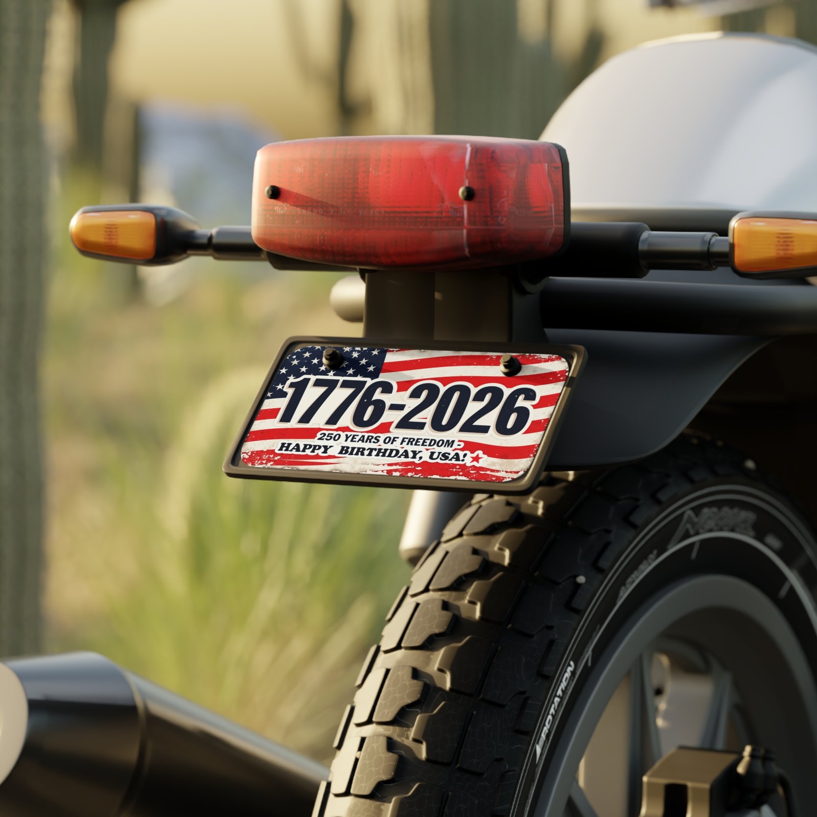 Patriotic Mini License Plate Decor, 250 Years of Freedom, Happy Birthday USA Sign, American Spirit Decor, Unique Gift Idea - Image 4