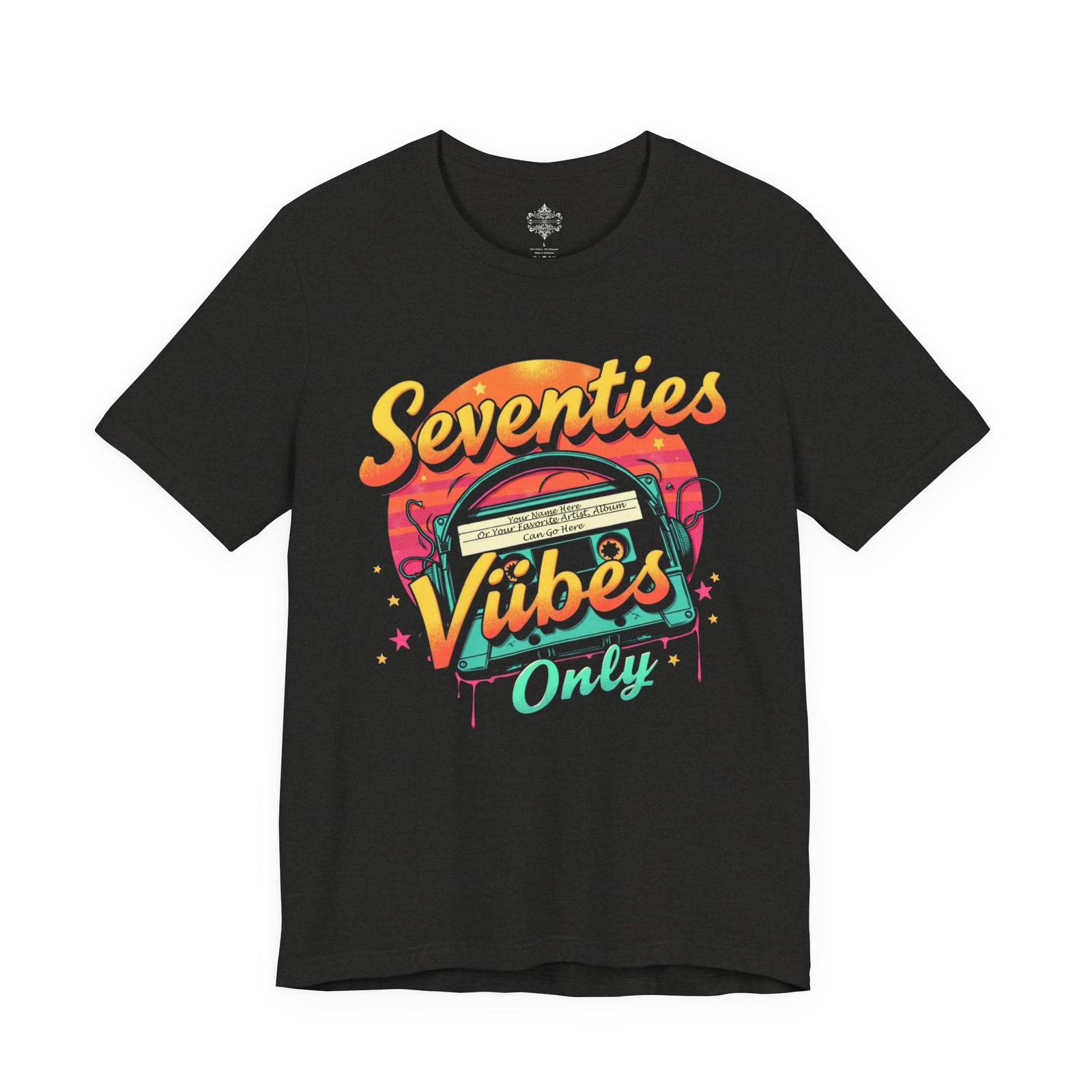 Seventies Vibes Only T-Shirt, Retro Tee, Vintage Short Sleeve, Music Lover Gift, Nostalgic Apparel, Groovy Style - Image 7