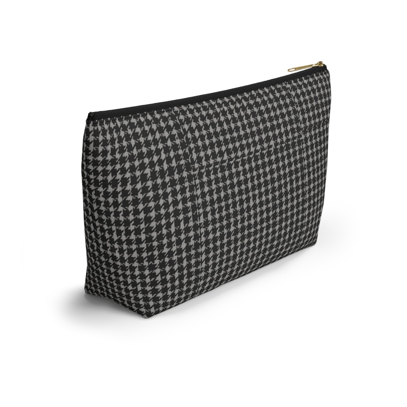 Gray Houndstooth Accessory Pouch - Image 4
