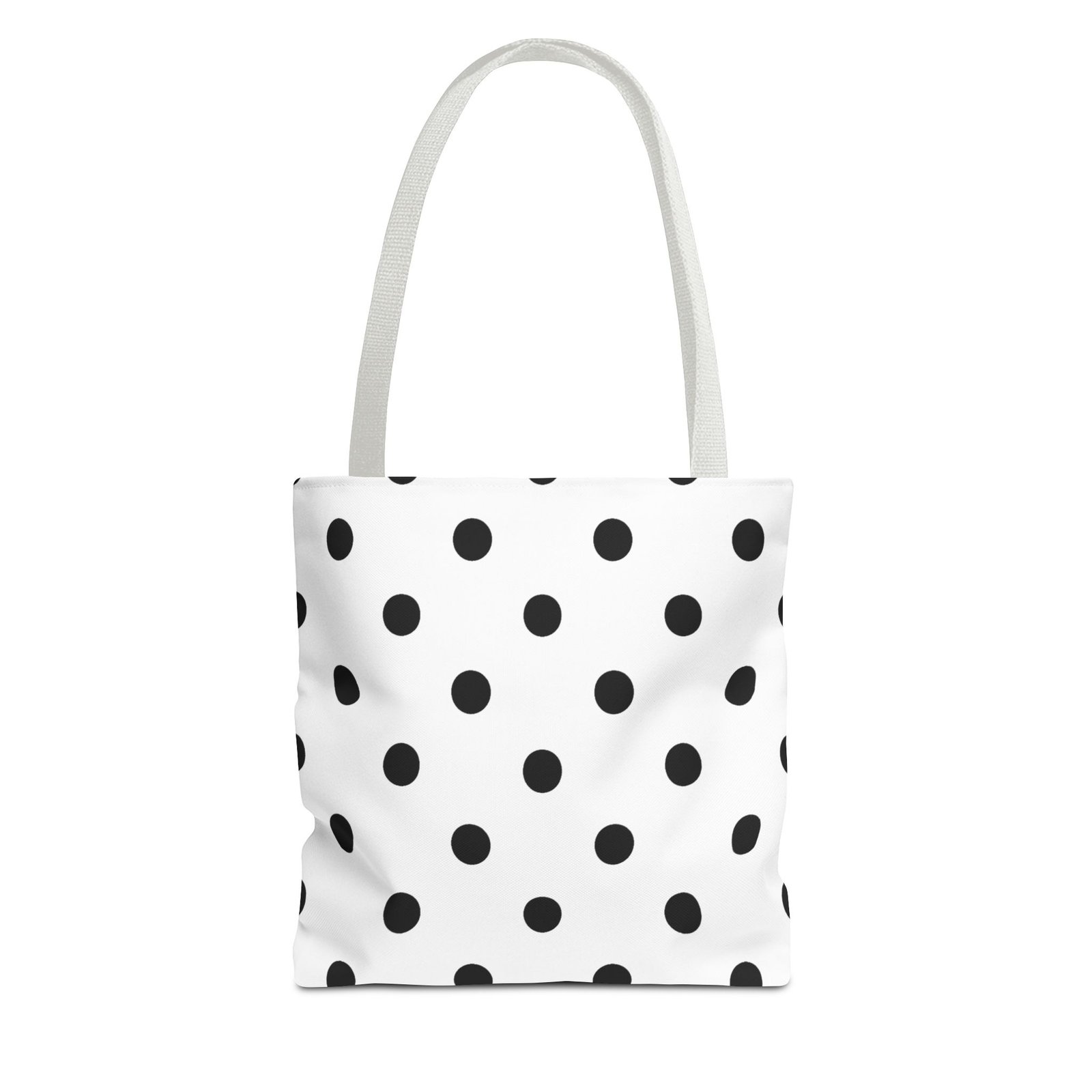 Black Polka Dot Tote Bag | All-Over Print - Image 13