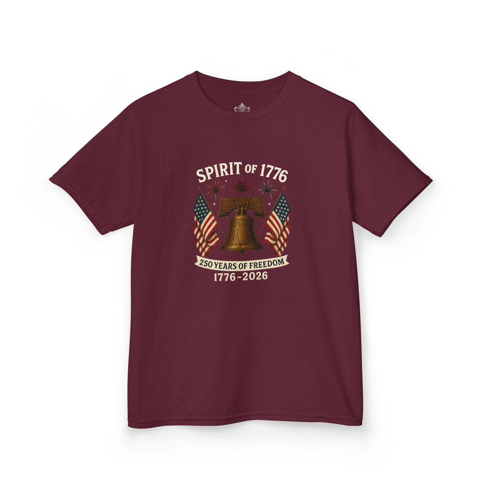 Spirit of 1776 Liberty Bell Tee | American Flag, 250 Years of Freedom 1776-2026 - Image 8
