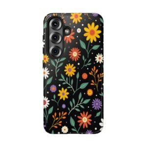Samsung Galaxy S25 Floral Phone Case, Tough Cases Colorful Phone Cover, Gift for Her, Floral Pattern Case, Nature Inspired Accessories