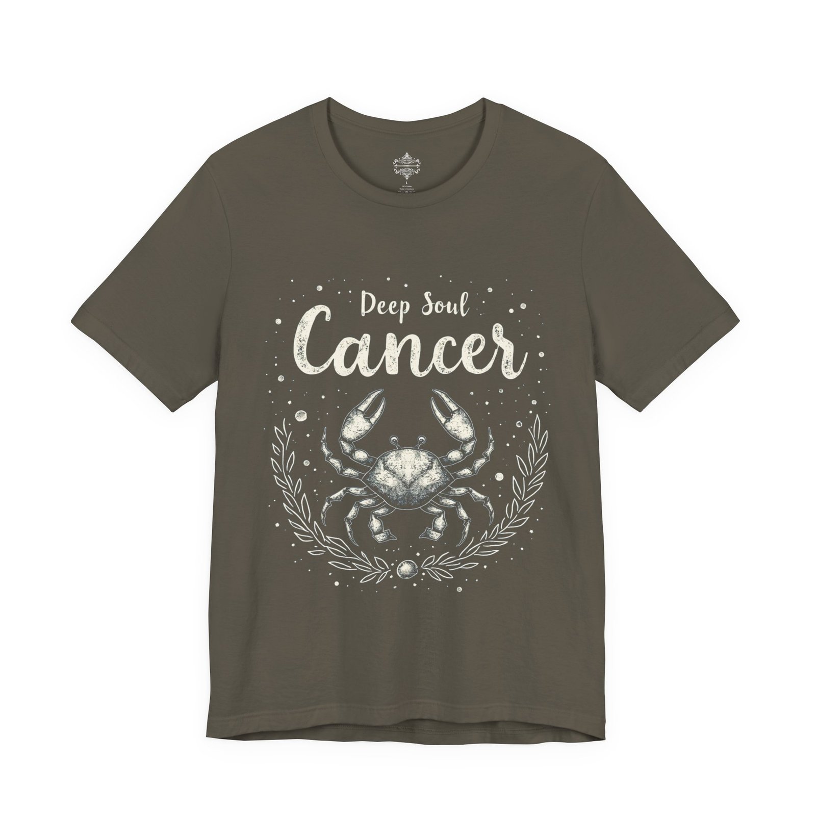 Cancer Zodiac Sign T-Shirt, Astrology Gift, Deep Soul Tee, Birthday Gift for Cancer, Crab Design Shirt, Unisex Short Sleeve Tee - Image 11