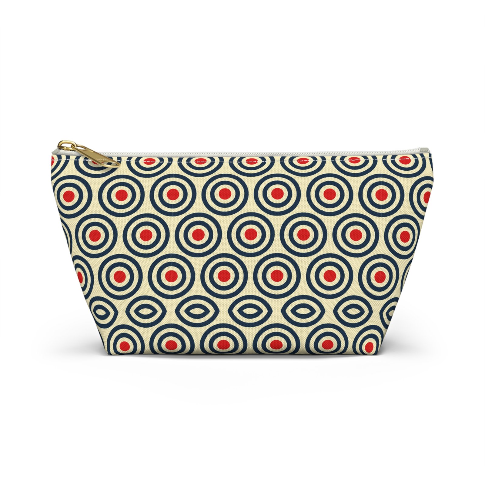 Retro Concentric Circles Accessory Pouch - Image 13