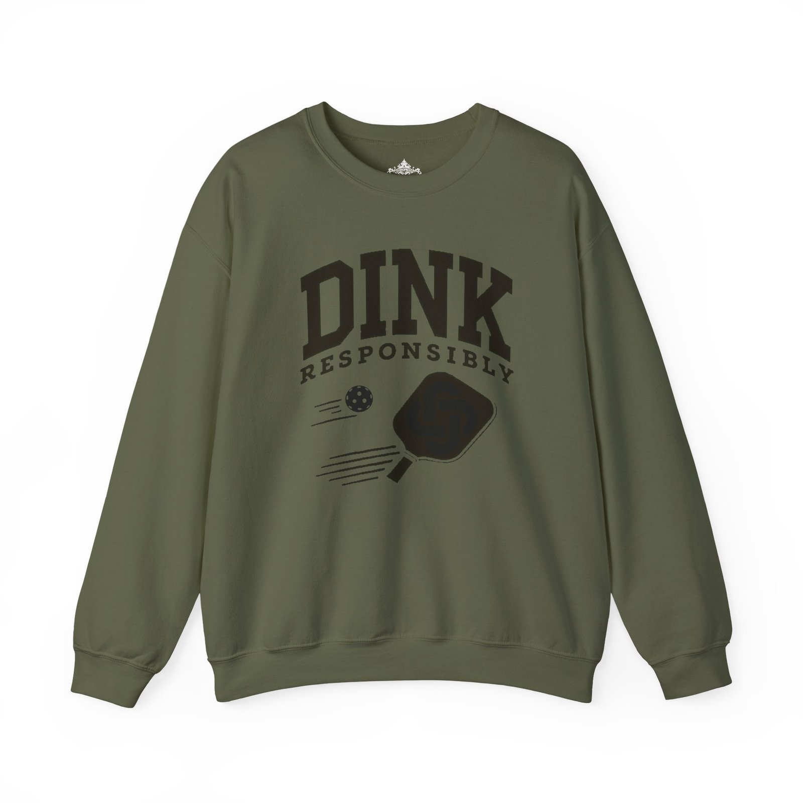 Dink Responsibly pickleball paddle sweatshirt | DINK design crewneck - Image 5