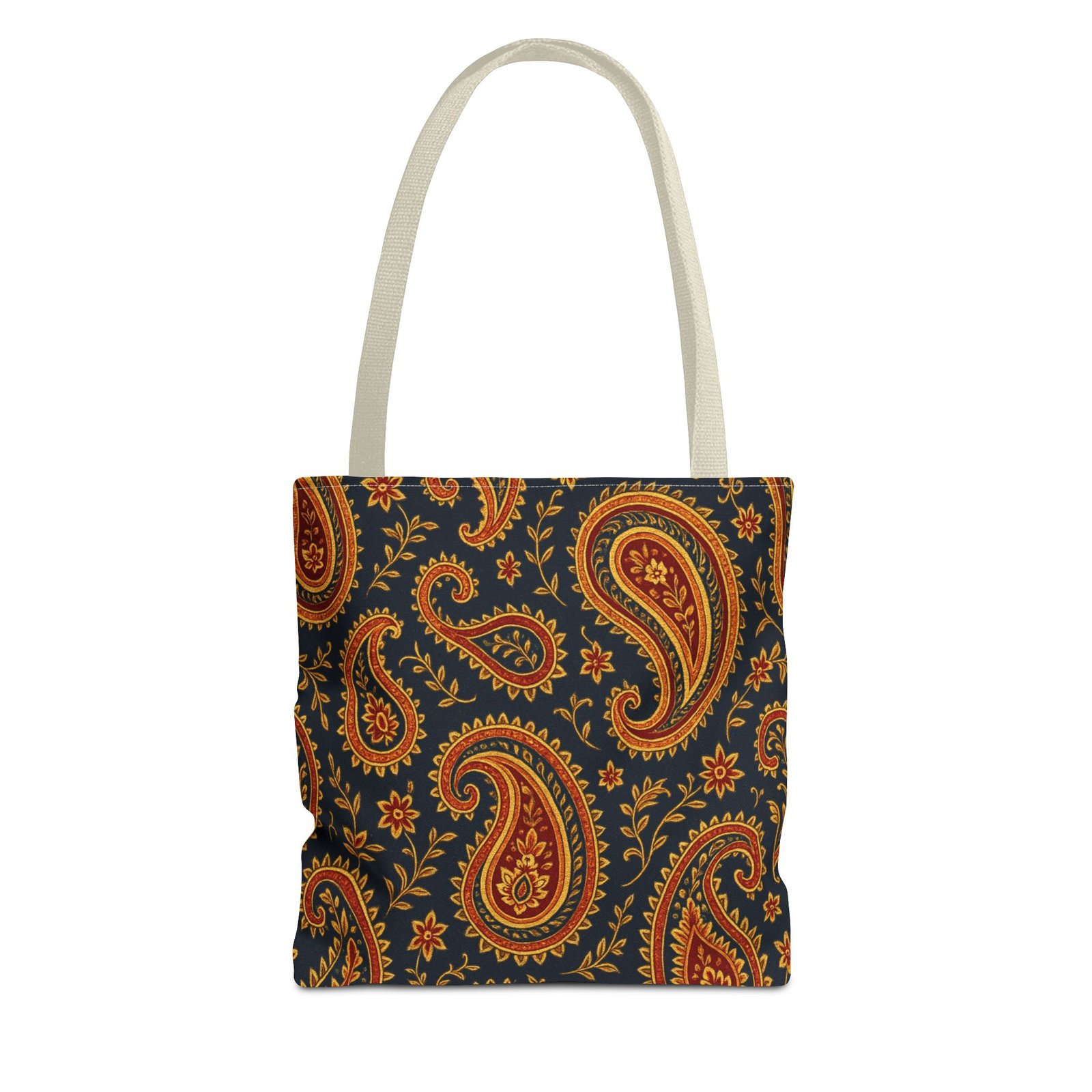 Autumn Paisley Pattern Tote Bag | All-Over Print - Image 13