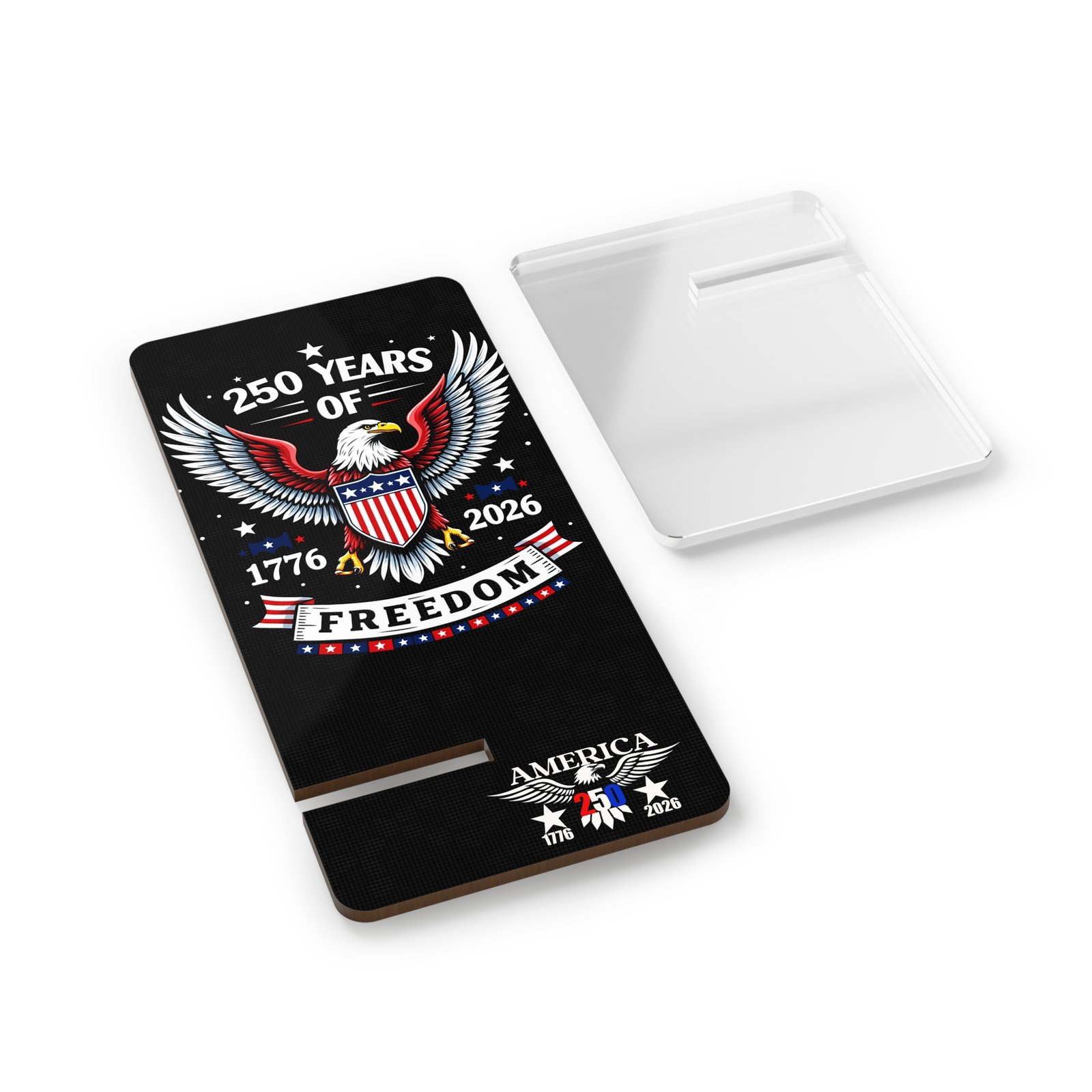 Phone Stand, USA Patriotic Independence Day Smartphone Dock Holder, July 4th & Christmas Gift, Mobile Phone Cradle, American Phone Mount - Image 3