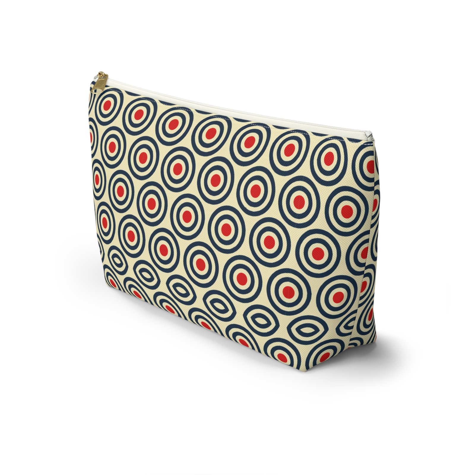 Retro Concentric Circles Accessory Pouch - Image 7
