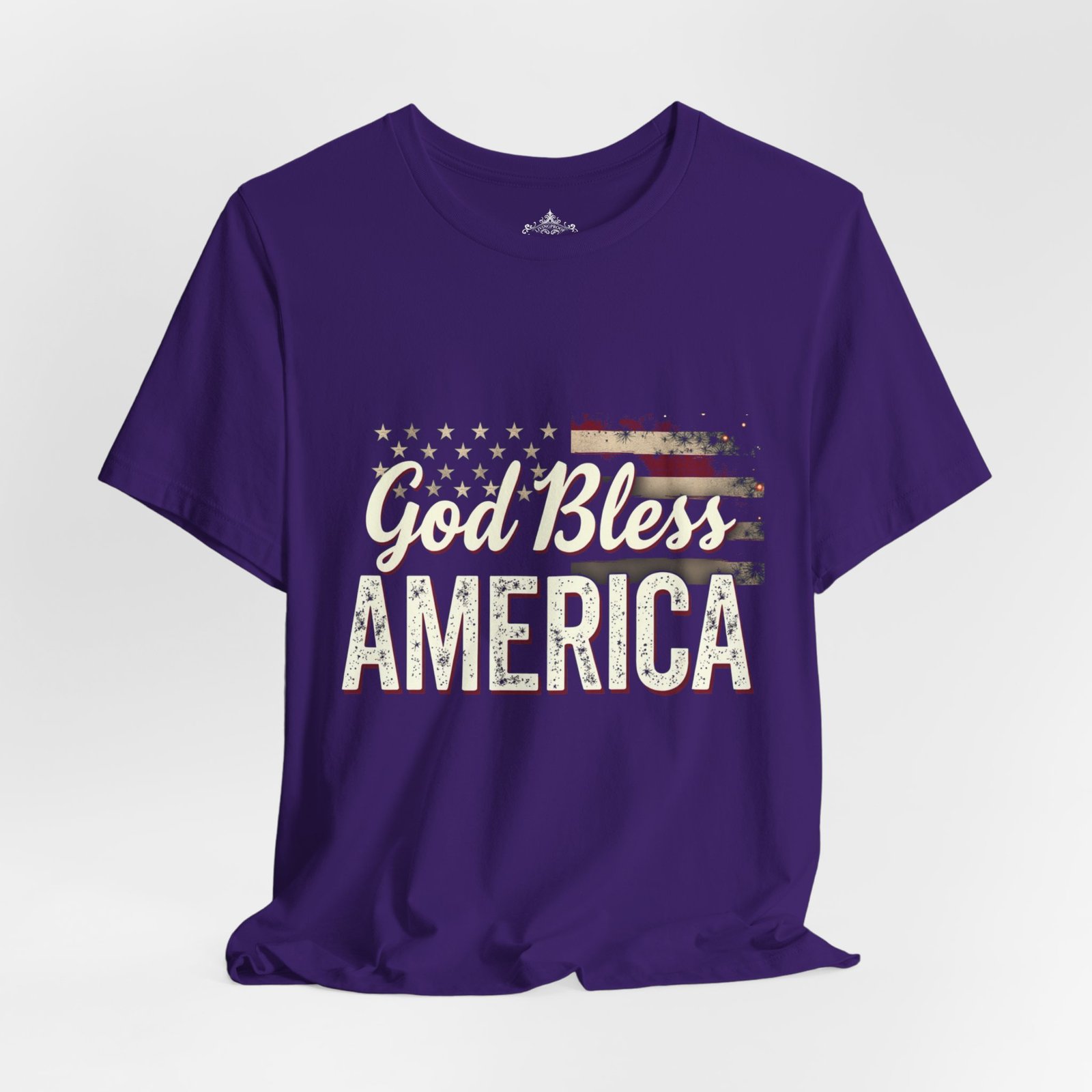 God Bless America Tee, Patriotic Unisex Jersey Short Sleeve Shirt for Independence Day, Memorial Day, and Everyday Wear, American - Image 22