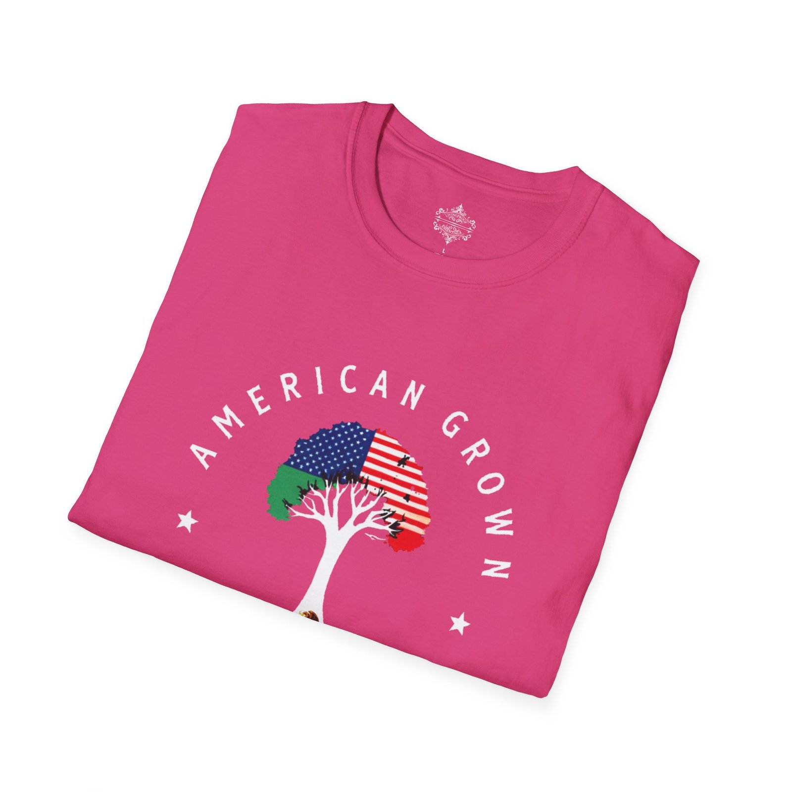 American Grown Mexican Roots Shirt, Unisex Softstyle Tee, Cultural Pride Apparel, Gift for Heritage Celebrations, USA Mexico Roots - Image 48