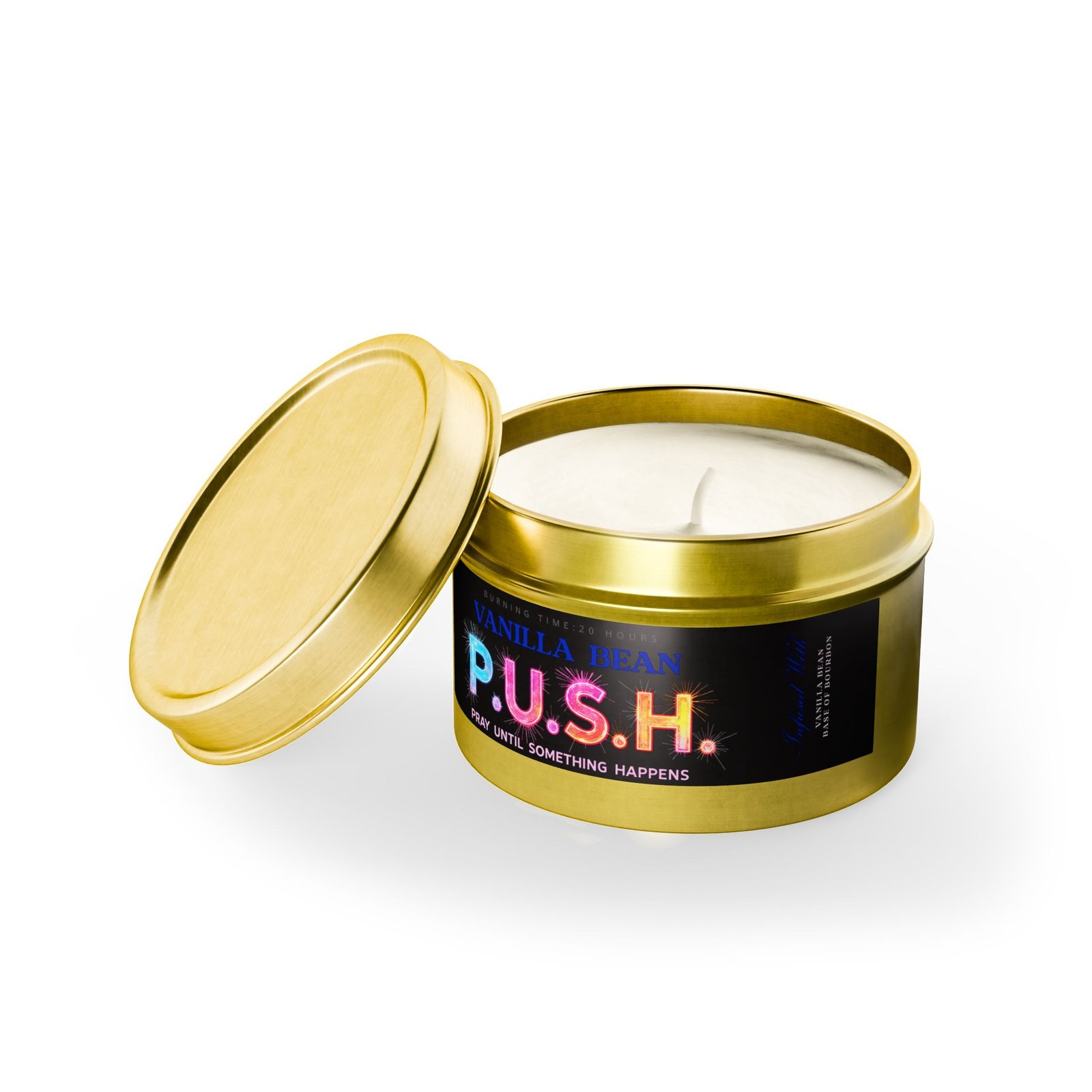 P.U.S.H. Vanilla Bean Comfort Candle, Pray Until Something Happens - Image 12