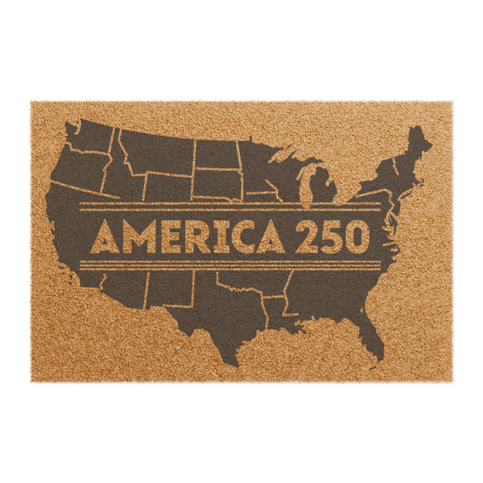 USA Map Doormat, Patriotic Welcome Mat, America Map Door Mat for Front Porch or Entryway - Image 2