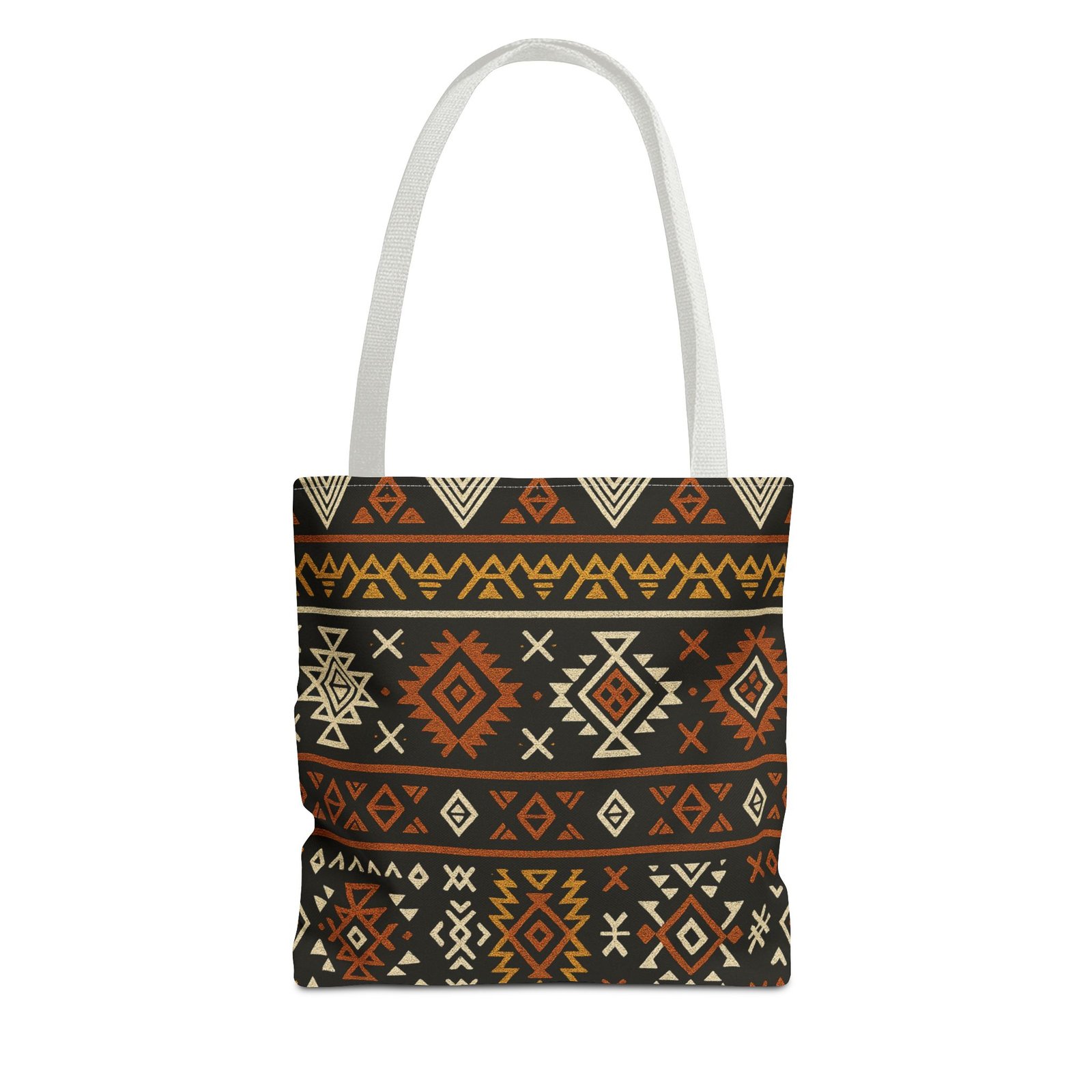 Southwestern Aztec Pattern Tote Bag | Tribal Geometric All-Over Print, Boho Chic Shoulder Bag, Ethnic Market Tote, Colorful Handbag, - Image 25