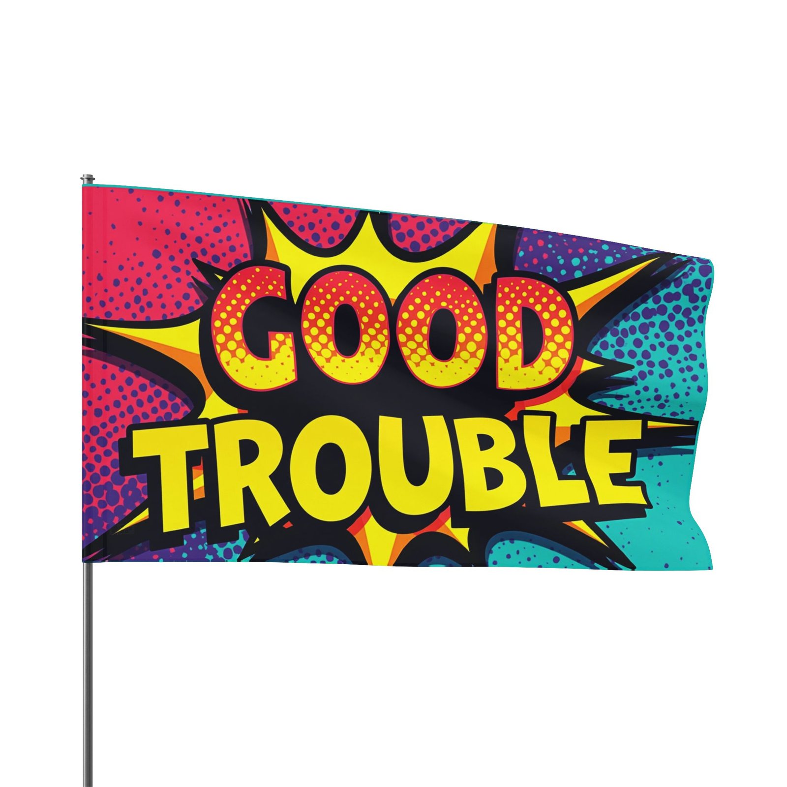 Good Trouble Flag - Inspirational Decor for Activists, Home and Garden, Gifts for Social Justice, Statement Art, Outdoor Banner - Image 11