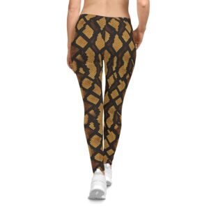 Brown Snake Skin Leggings | Animal Print Leggings