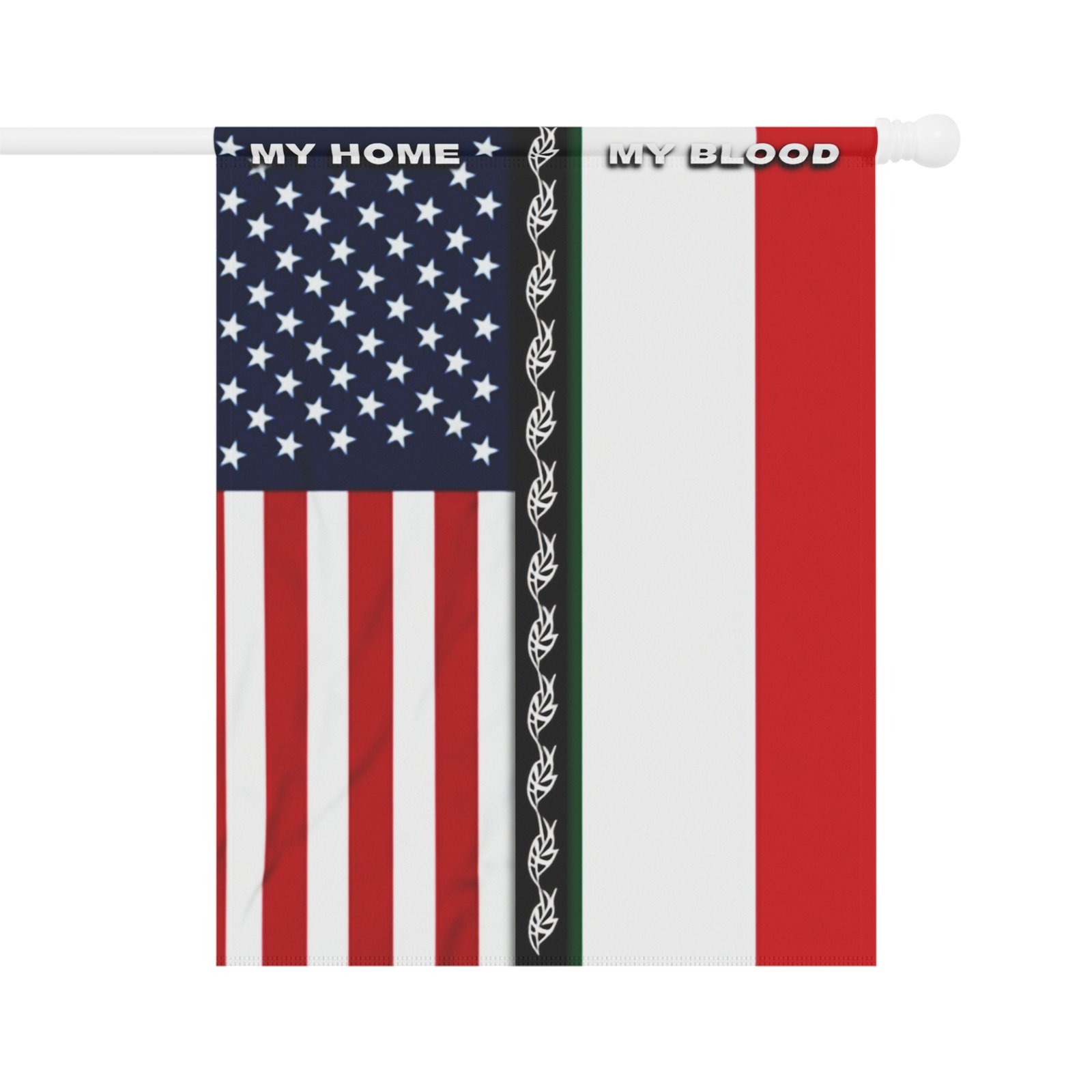 My Home My Blood, American Mexican Garden Flag - Image 5