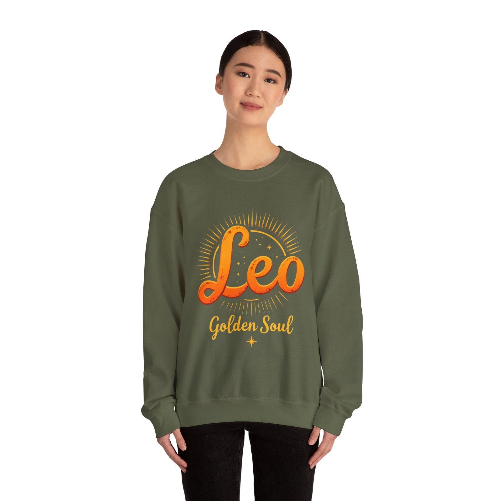 Leo Zodiac Sweatshirt, Astrology Crewneck, Golden Soul Gift, Unisex Zodiac Apparel, Horoscope Clothing - Image 16