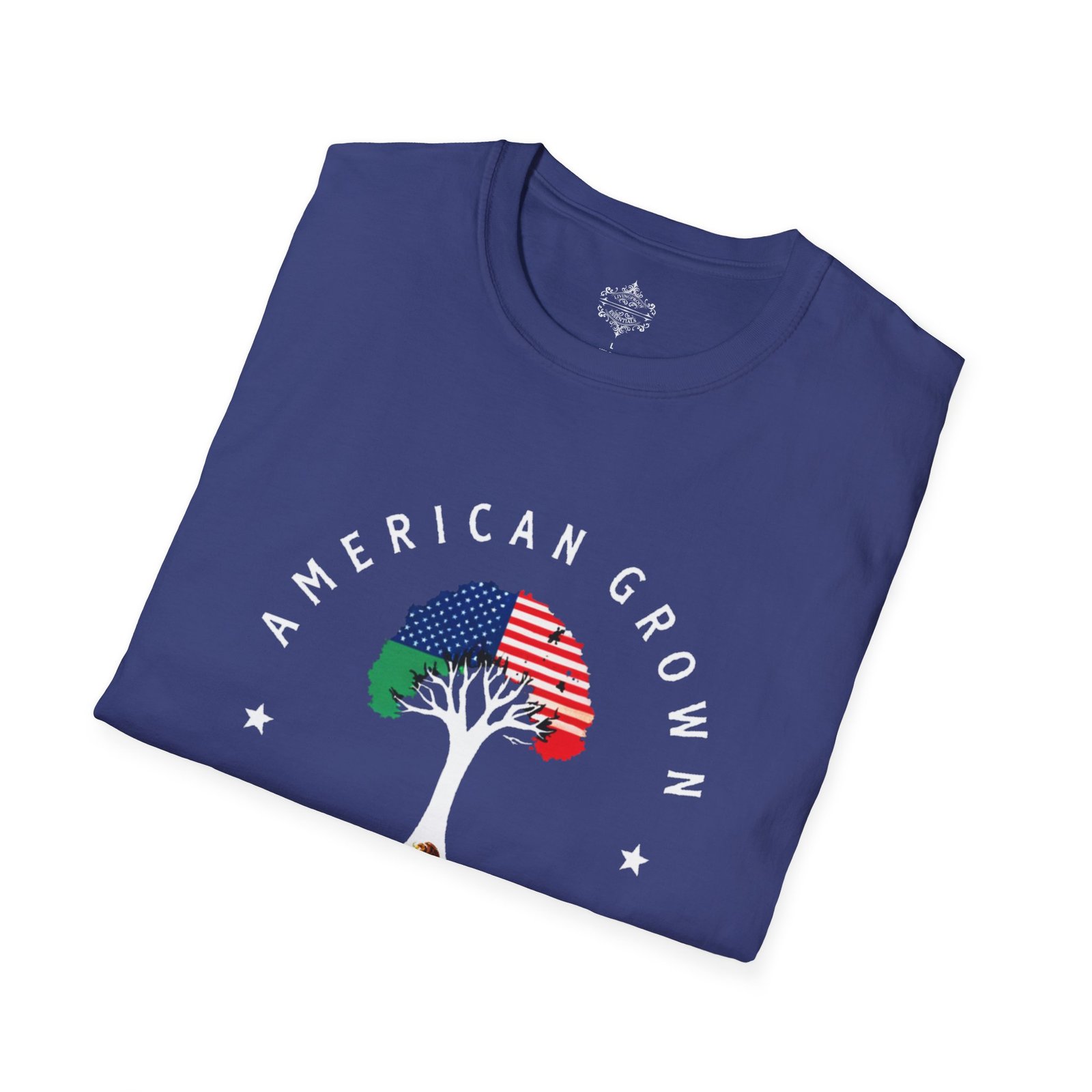 American Grown Mexican Roots Shirt, Unisex Softstyle Tee, Cultural Pride Apparel, Gift for Heritage Celebrations, USA Mexico Roots - Image 32