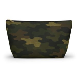 Camo Pattern Accessory Pouch | T-Bottom Zipper Pouch
