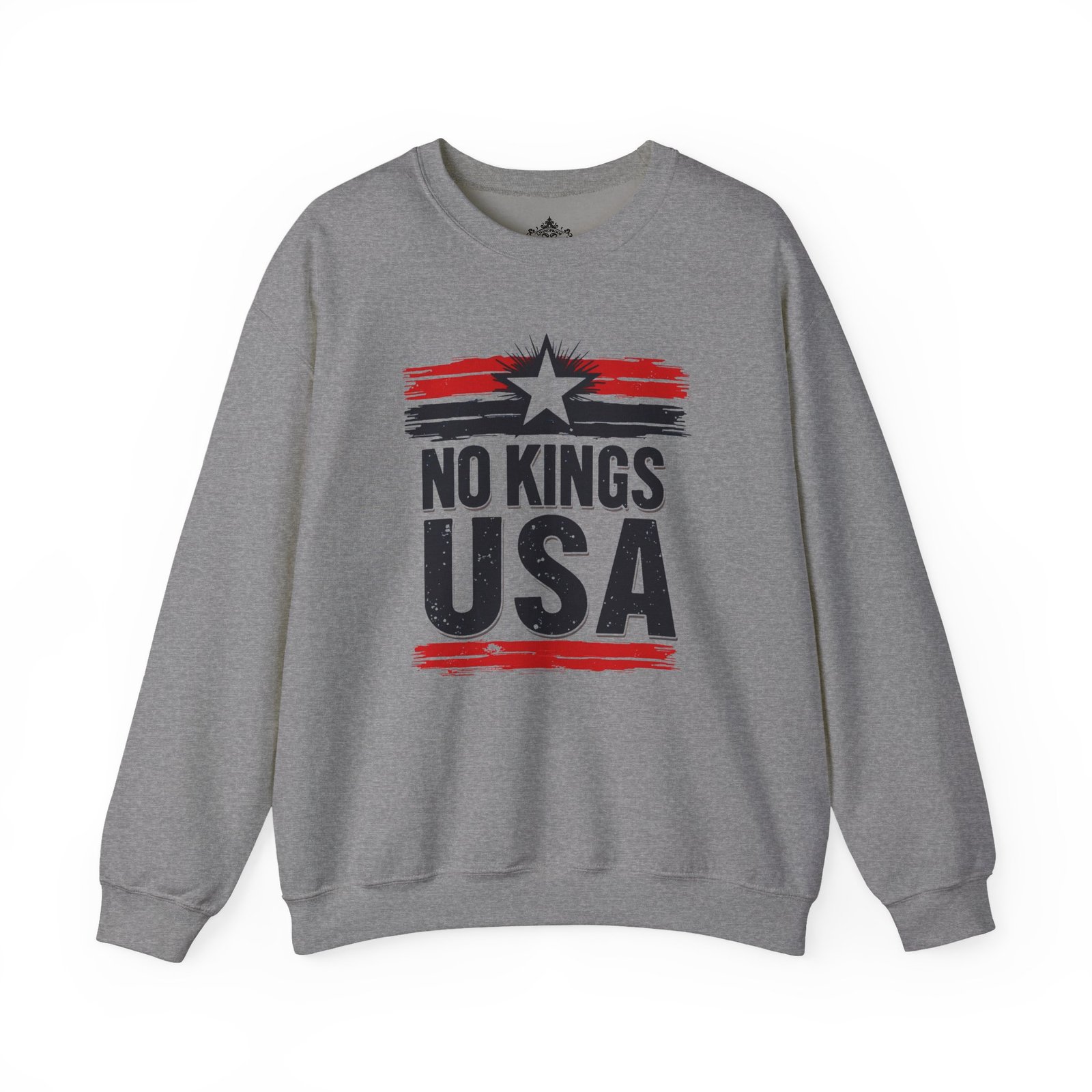 No Kings USA Unisex Sweatshirt, Patriotic Graphic Pullover, Political Statement Jumper, American Pride Apparel, USA Flag Crewneck, Activist - Image 22